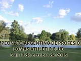 78° CAMPEONATO ARGENTINO DE PROFESIONALES – PROAM LUNES 5 DE OCTUBRE